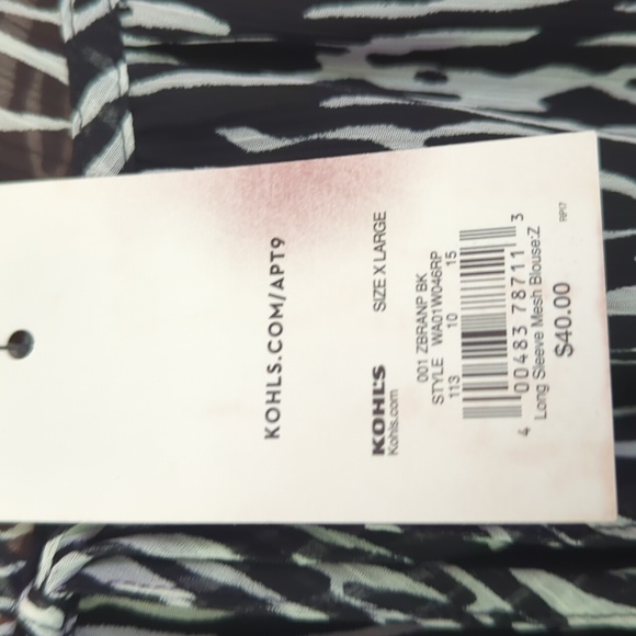 Apt.9 XL Chiffon Blouse - Picture 10 of 10